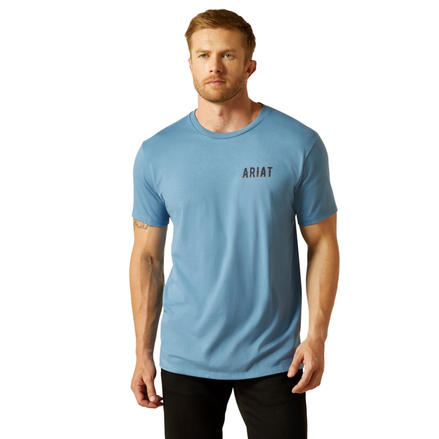 Ariat Men's Blazing Saddle T-Shirt, Coronet Blue, S
