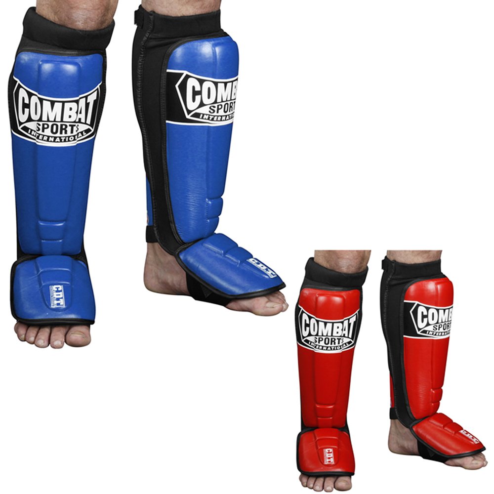 Muay Thai MMA Shin Pads Integrated Gel Pad Sparring Boxing - Foto 6
