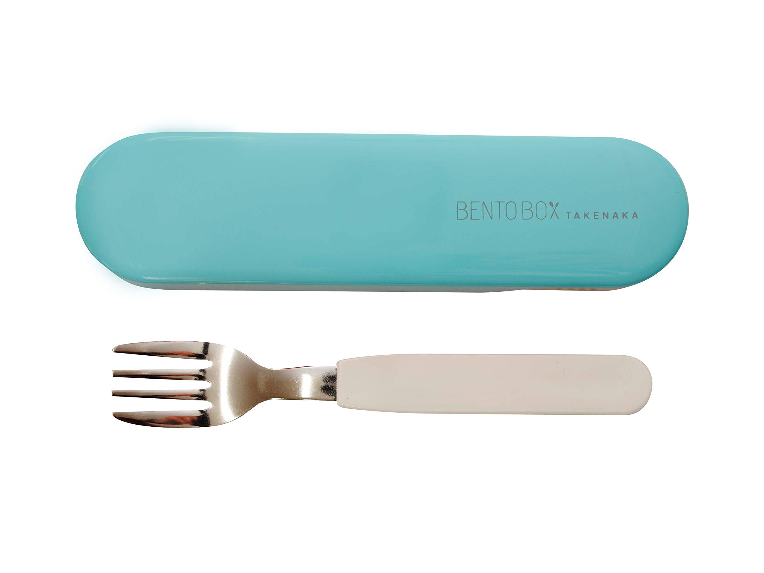 TAKENAKA Fork and Case, Eco-Friendly Lunch Accessory, Made in Japan, Bento box (Blue Ice)
