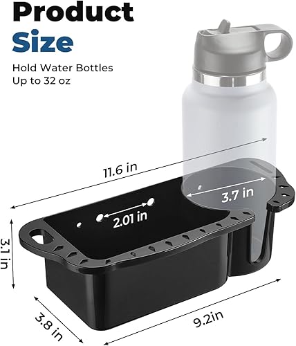 Miniatura 5 de kemimoto Portavasos de asiento de barco para Marine B100 B200 B300, organizador de barco con drenaje y agujeros de instalación reservados,