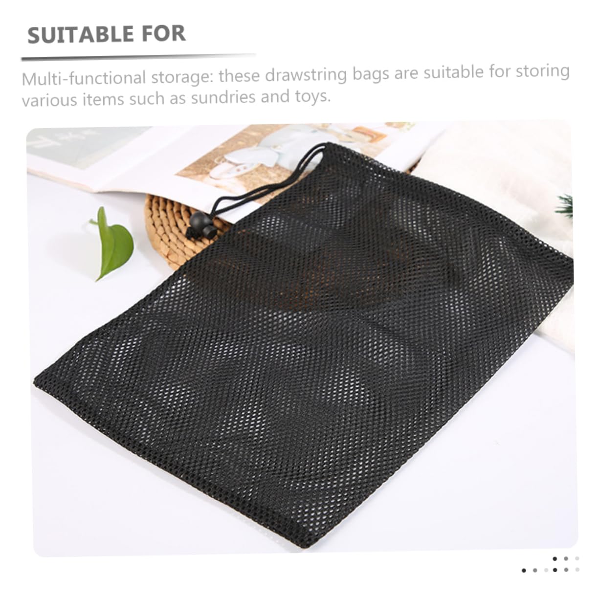 HEMOTON Bolsa De Malla para Almacenamiento con Cordón Bolsas Grandes para Ropa Sucia Bolsas De Malla para Viaje Bolsa De Malla para Ropa Delicada Bolsa De Red Bolsa De Malla Duradera