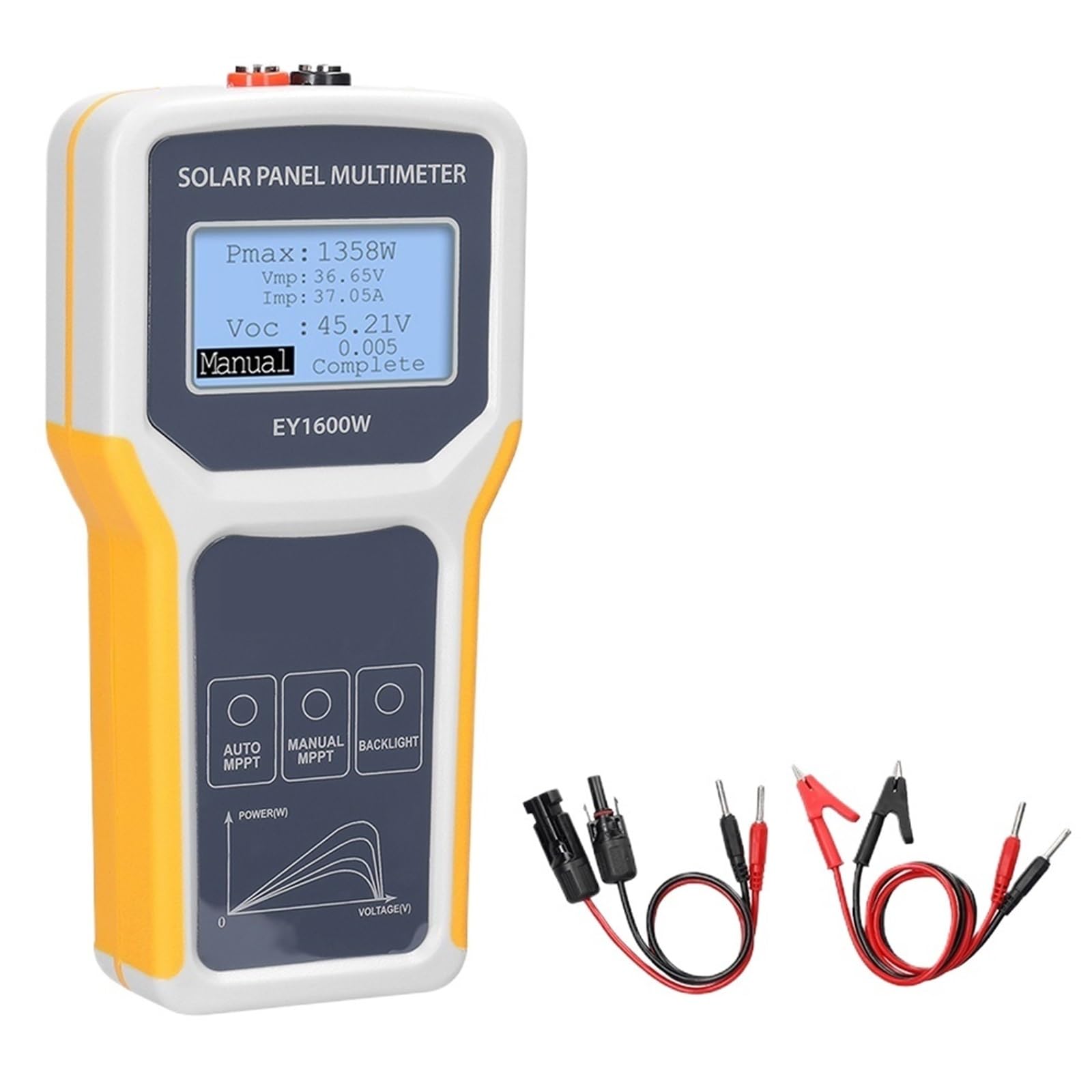 EY1600W/EY800W/EL400B panel fotowoltaiczny multimetr tester paneli słonecznych, tester MPPT, napięcie prądu, wiele metrów (EY1600W)