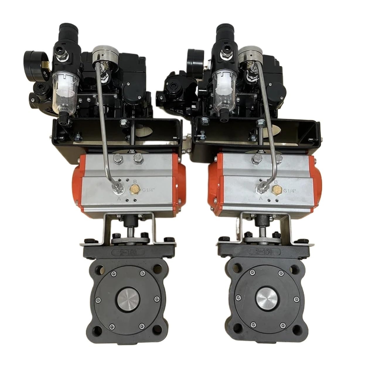 High performance ANSI 150Lb spring return double eccentric Dn40 RTFE seat lug type Carbon Steel pneumatic Butterfly valve