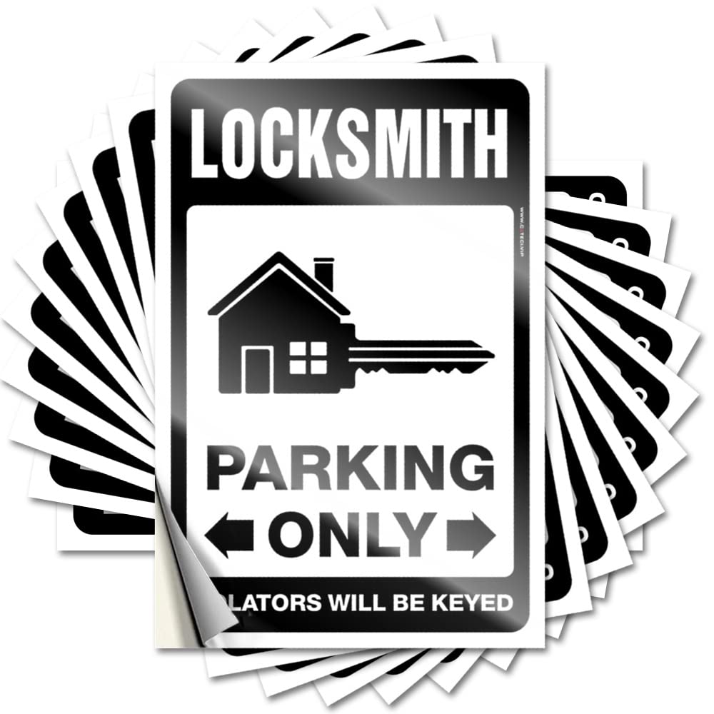 Locksmith Parking Only Sets Affirmation - Quote Tumbler Waterproof Decal(6X9CM)