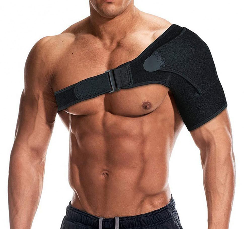 Shoulder Brace for Men and Women - Rotator Cuff Brace Compression Sleeve for Torn Rotator Cuff, Arm Sling Dislocated AC Joint, Injuries Shoulder Support Wrap for Pain Relief.