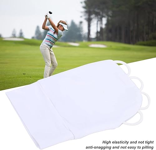 Miniatura 6 de Guantes de golf Half Golf, guantes de golf de seda de hielo con protección UV para hombres y mujeres, talla L, color blanco