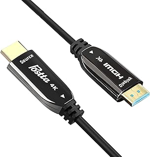 Postta 50 Feet Fiber Optic HDMI Cable Supports 4K/60Hz,18Gbps,4:4:4/4:2:2/4:2:0,HDCP 2.2