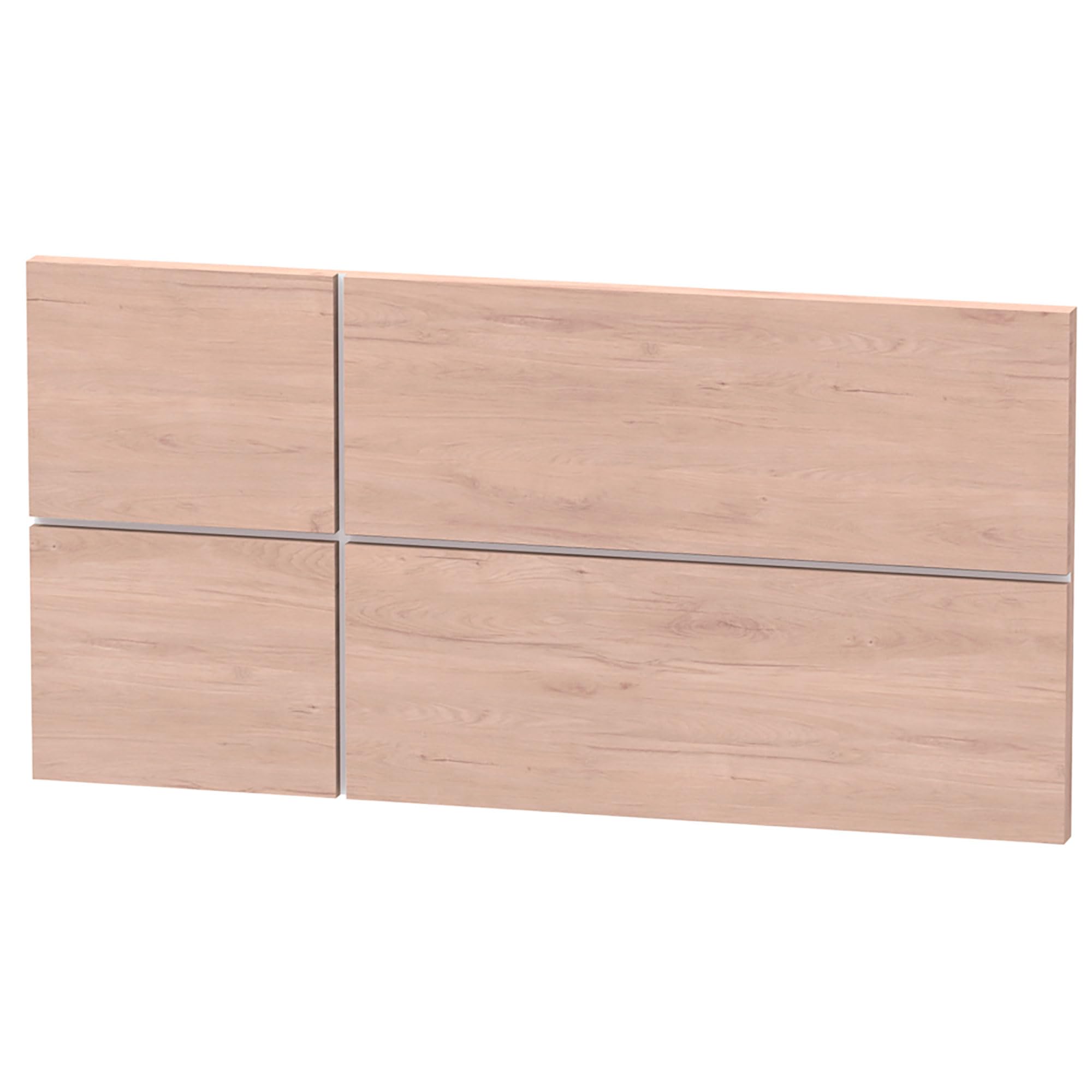 briebe Cabecero Cama Individual 100 cm Estilo Nórdico, Cabeceros de Madera Originales, Cabezal Decorativo Natura (Roble Aurora/Fondo Blanco)