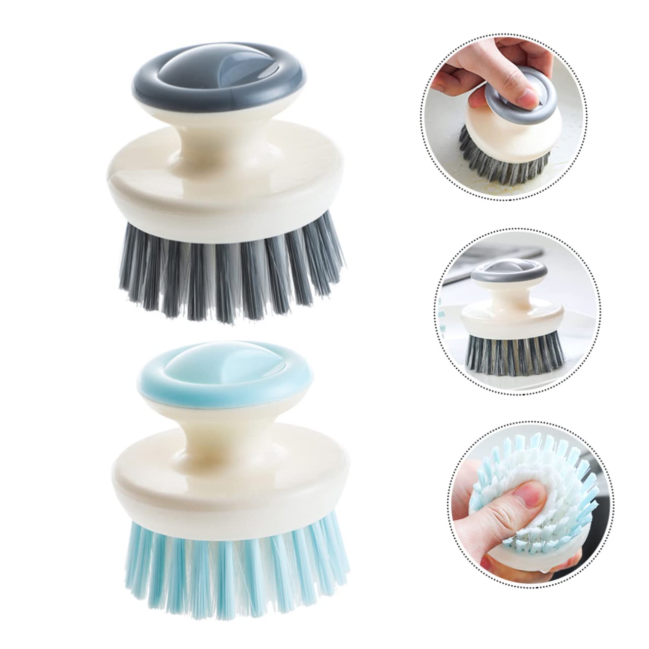 Didiseaon 2 Juegos de Esponjas para Limpiar Platos Cepillos de Cocina Cepillos Multifuncionales para Limpiar Cepillos para Platos Utensilios de Cocina 4 Unidades