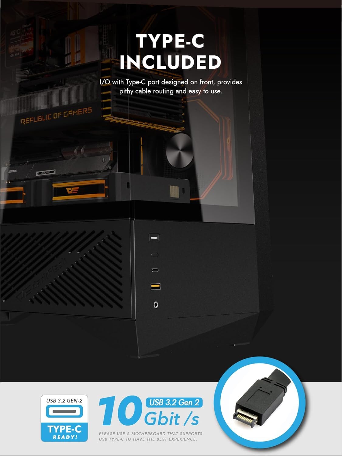 DarkFlash DY460 biała obudowa do komputera gamingowego ATX/M-ATX/ITX i 4 fabrycznie zainstalowane wentylatory ARGB, szkło hartowane 330°, maksymalna odległość GPU 400 mm, uchwyt chłodnicy 360 mm, USB
