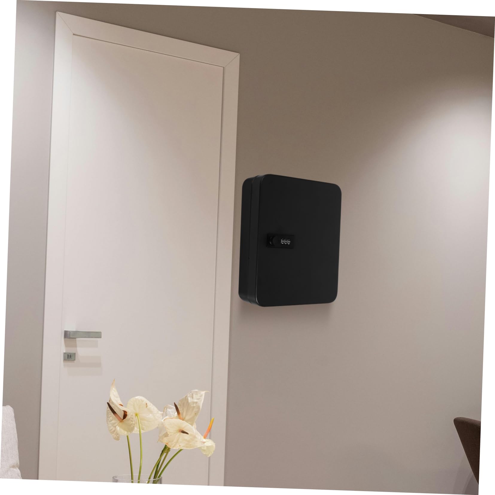 GALPADA Wandmontierter Schlüsselkasten 28 Positionen mit Zahlenschloss aus Eisen Sicherer Schlüsselhalter mit Robustem Wandmontage Design für Auto und Zuhause