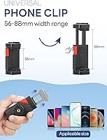 Vista 2 de USKEYVISION Smartphone Vlogging Kit for iPhone 16/15/14 Mini/Pro/Max, Android Smartphone Content Creator Kit w/Microphone Light Auto-Switch Phone