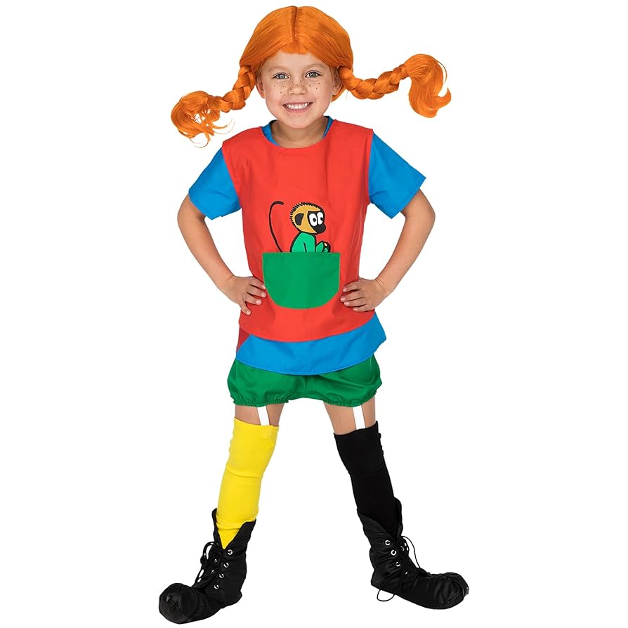 Pippi Longstocking 44377800 Pippi Children's Costume, 2-4
