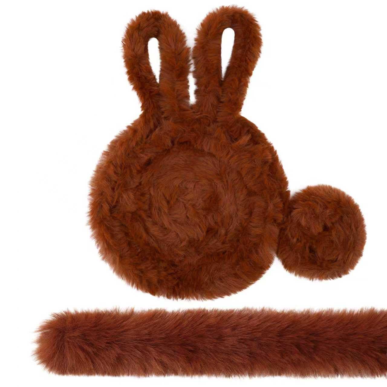 Amazon.com: Christmas Brown Faux Fur Ribbon Trim Artificial Furry