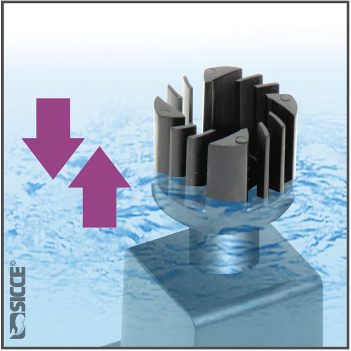 Sicce Shark Mini Skim 350 Oberflächenfilter für Aquarium