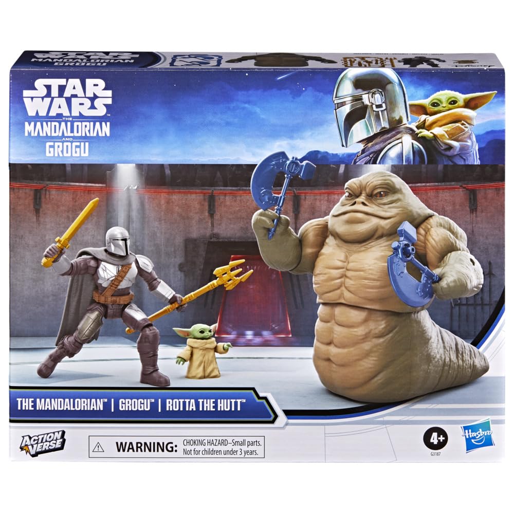 Zestaw z ekipą Mandalorianina i Grogu z serii Star Wars ActionVerse
