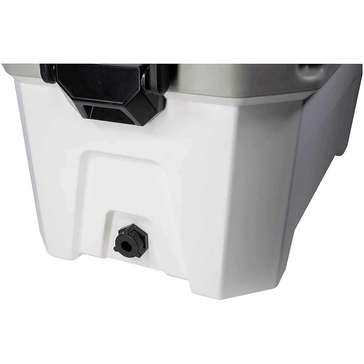 Plano Frost - Hielera rígida de 21 Cuartos de galón, Incluye Cesta Seca, pequeña, Blanca y Negra, Duradera, hielera aislada para Camping, Pesca y portón Trasero