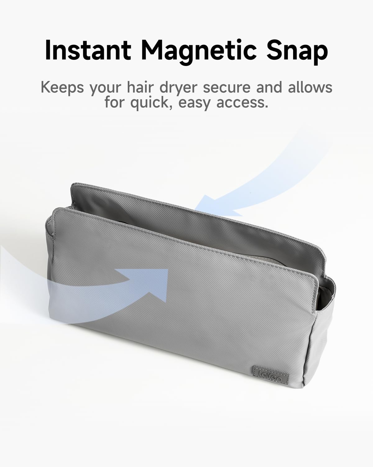 Laifen Magnetic Hair Dryer Storage Bag – Travel Organizer with Magnetic Closure, Spacious Storage Bag for Hair Dryers