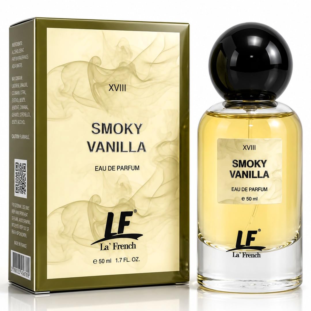 La French Smoky Vanilla Perfume for Men & Women 50ml | Rich Agarwood, Vanilla & Amber Notes | Premium Long Lasting Fragrance Spray | Warm Woody Oriental Scent-image-21