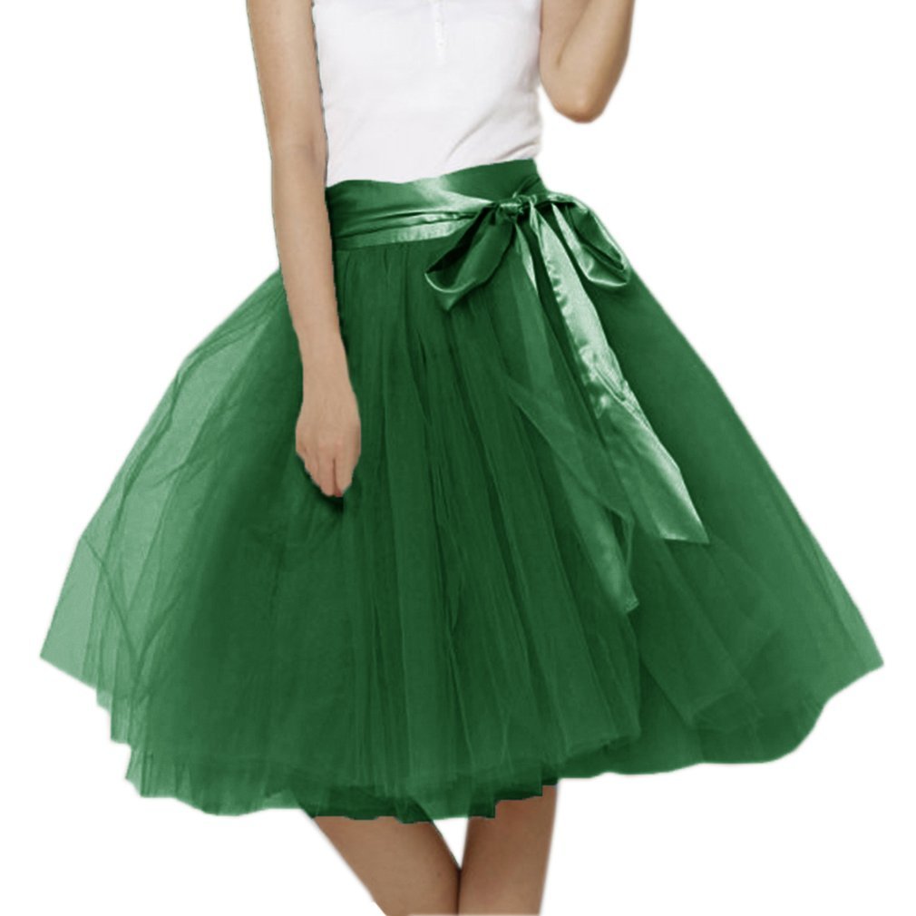 EllieHouse Womens Short Tutu Tulle Skirt with Sash PC06