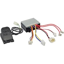 AlveyTech Control Module & Foot Pedal Throttle Kit Compatible with Razor Crazy Cart Vers 5+ - Replacement HB2430-TYD6K1 Controller with Connectors