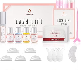 ICONSIGN Lash Lift Kit(2nd Generation), Professional Semi-Permanent Curling Eyelash Perm Kit Suitable for Salon & Home Use