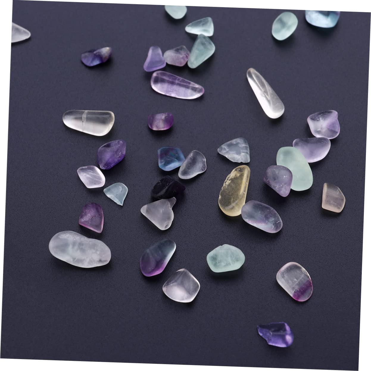 PRETYZOOM 1 Pack Natural Crystals Fish Tank Ornament Glass Crystal Gravels for Garden Home Store Decoration