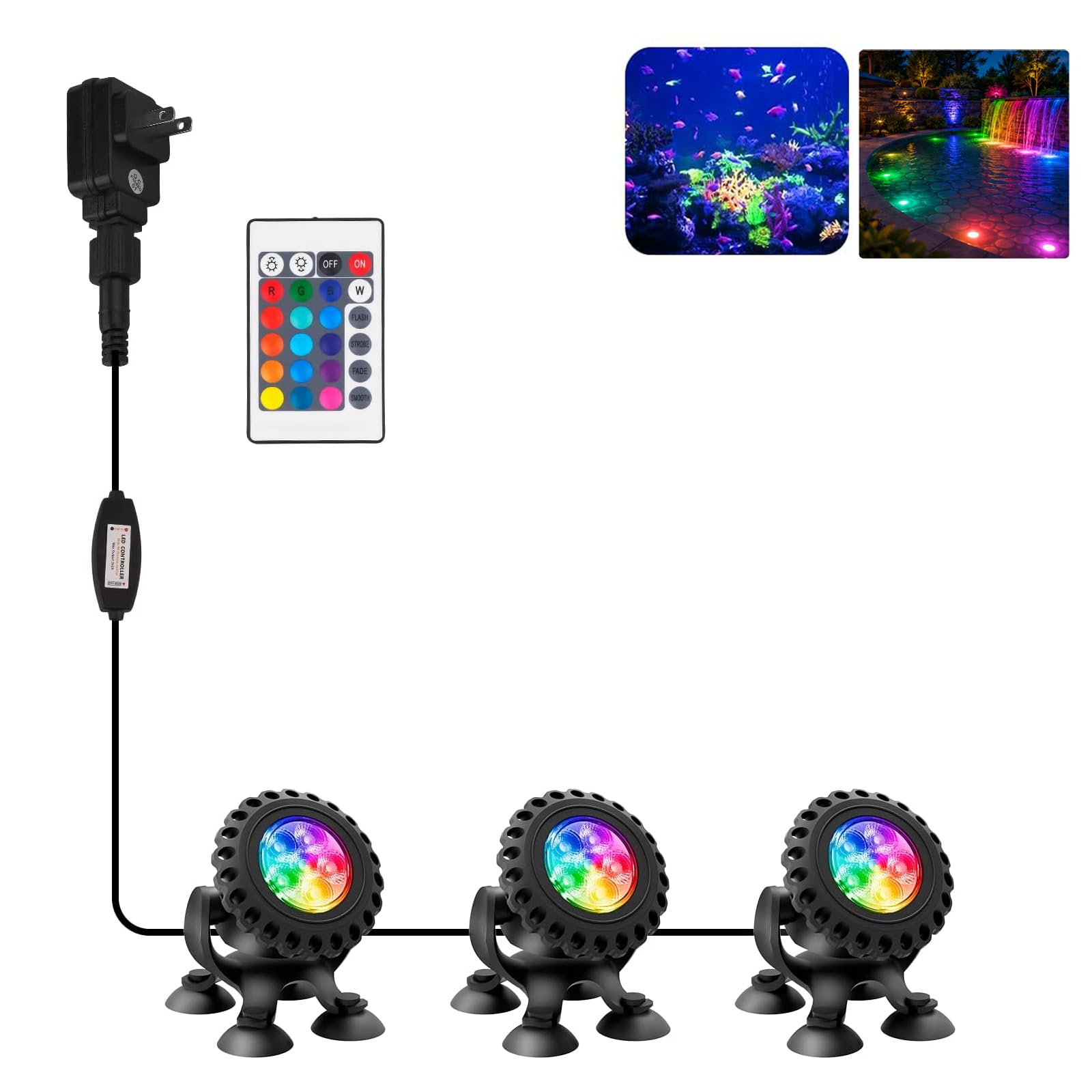 T-SUN Remote 3-Pack RGB