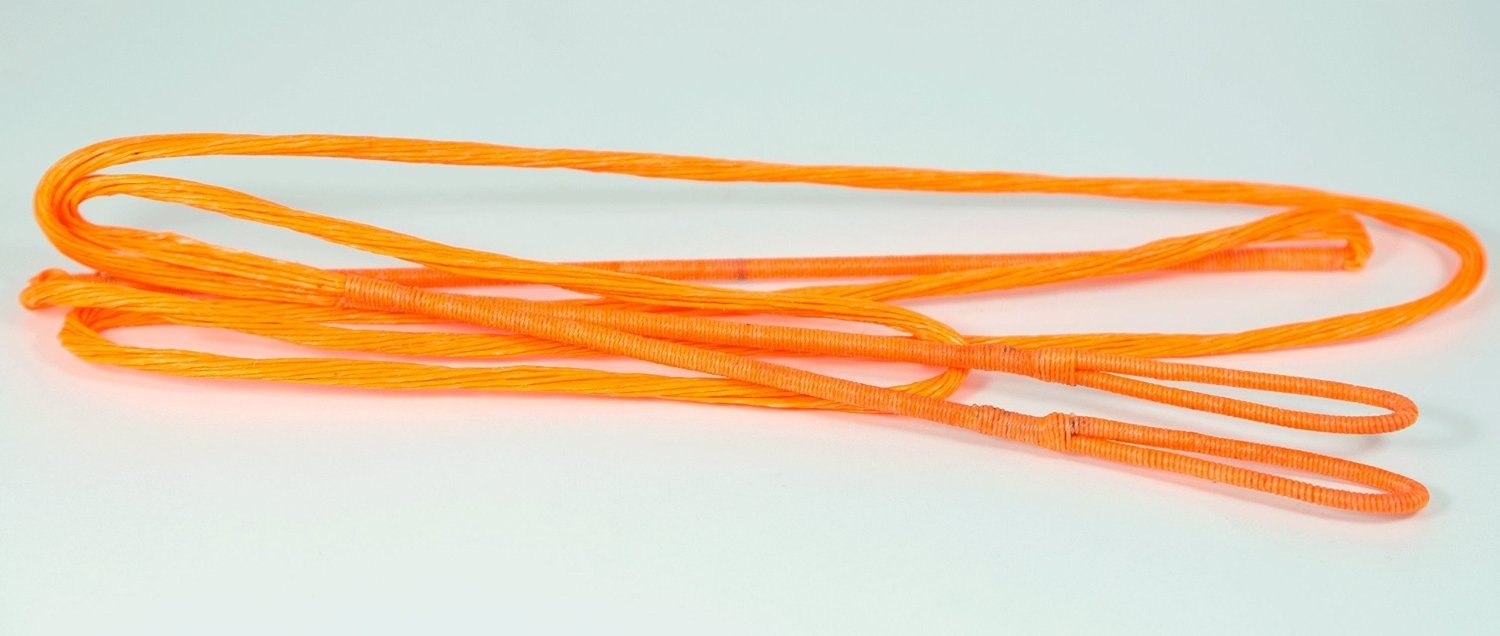 Flo Orange B-50 Dacron Replacement Recurve Bowstring - Actual String Length - 18 Strand Bow String (62 INCH Length)