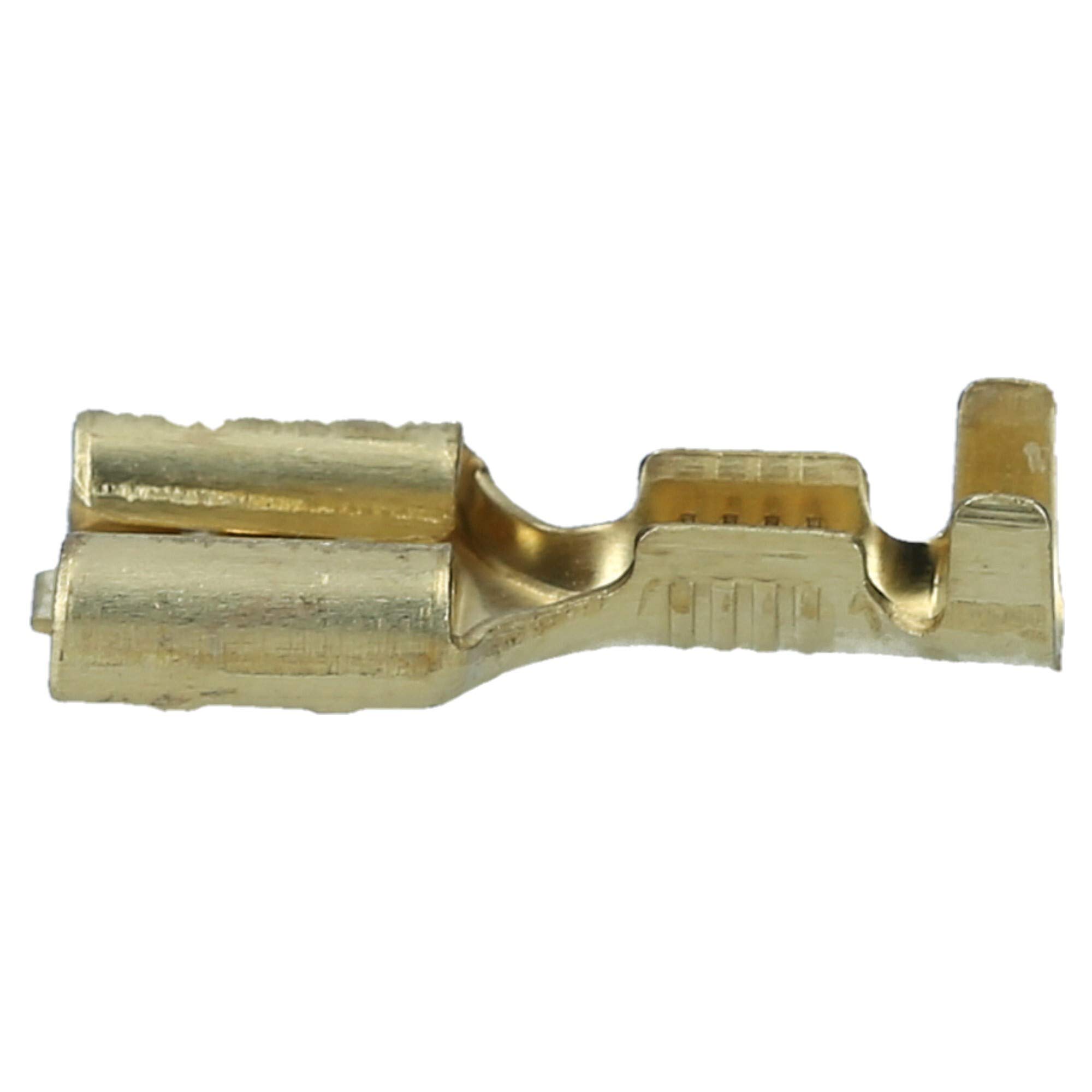Cembre 100x Flachsteckhülse Unisoliert 4,8 x 0,5 mm - 0,5-1 mm² | Hochwertige Steckhülse für Kabelverbindungen - Industriequalität - Messing - Temperaturbereich von -40 bis +125 °C