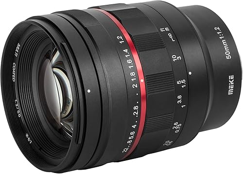 Miniatura 2 de MEKE Lente de marco completo de enfoque manual de gran apertura F1.2 de 1.969 in compatible con cámaras Panasonic Lumix Sigma Leica L-Mount S1H S1