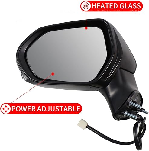 Miniatura 3 de Marretoo Conjunto de espejo retrovisor lateral para Toyota Camry lado del conductor 2018 2019 2020 2021 2022 2023  Potencia  Calefacción  Señal de