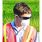 Stens New Dust Mask 751-465 Compatible with Color White, Disposable, Non-Toxic, Package of 50, Low Profile Design Lets You See Where You are Going, Soft Metal Nose Piece adjusts Closely Over Bridge