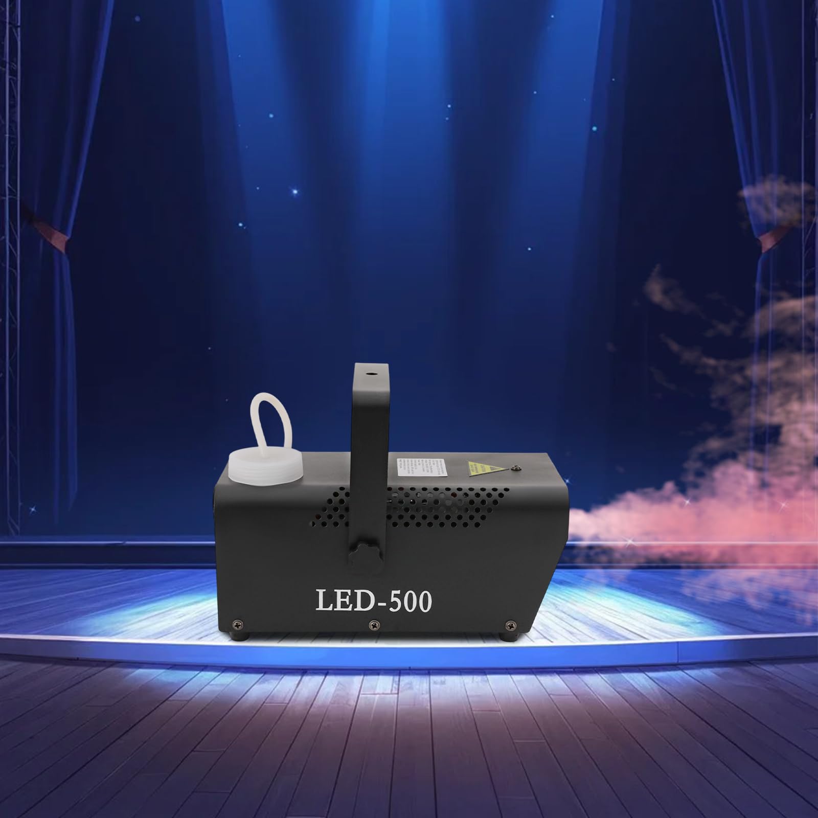 Nebelmaschine Halloween, 500W Nebelmaschine Rauchmaschine Smoke Machine 3 RGB Lichteffekt Mini Nebel Maschine mit Fernbedienung für DJ Disco Party, Hochzeit, Halloween, Weihnachten