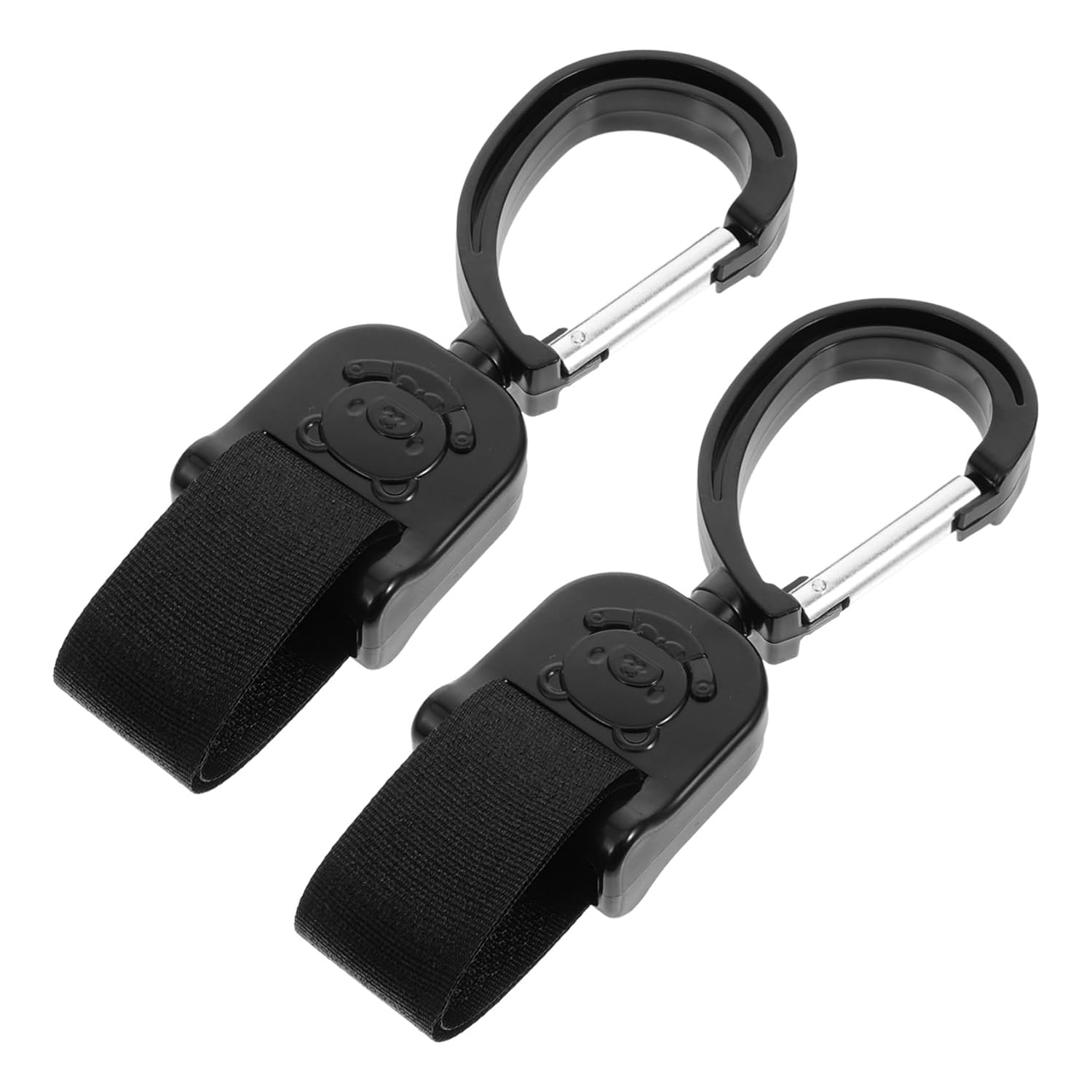 2 pcs Rotating Stroller Hooks with Hook and Loop Fasteners Swivel Design for Hanging Bags Shopping Cart Diaper Bags Easy Install Stable and Portable Black for Strollers 2 pcs Rotating Stroller Hooks with Hook and Loop Fasteners Swivel Design for Hanging Bags Shopping Cart Diaper Bags Easy Install Stable and Portable Black for Strollers