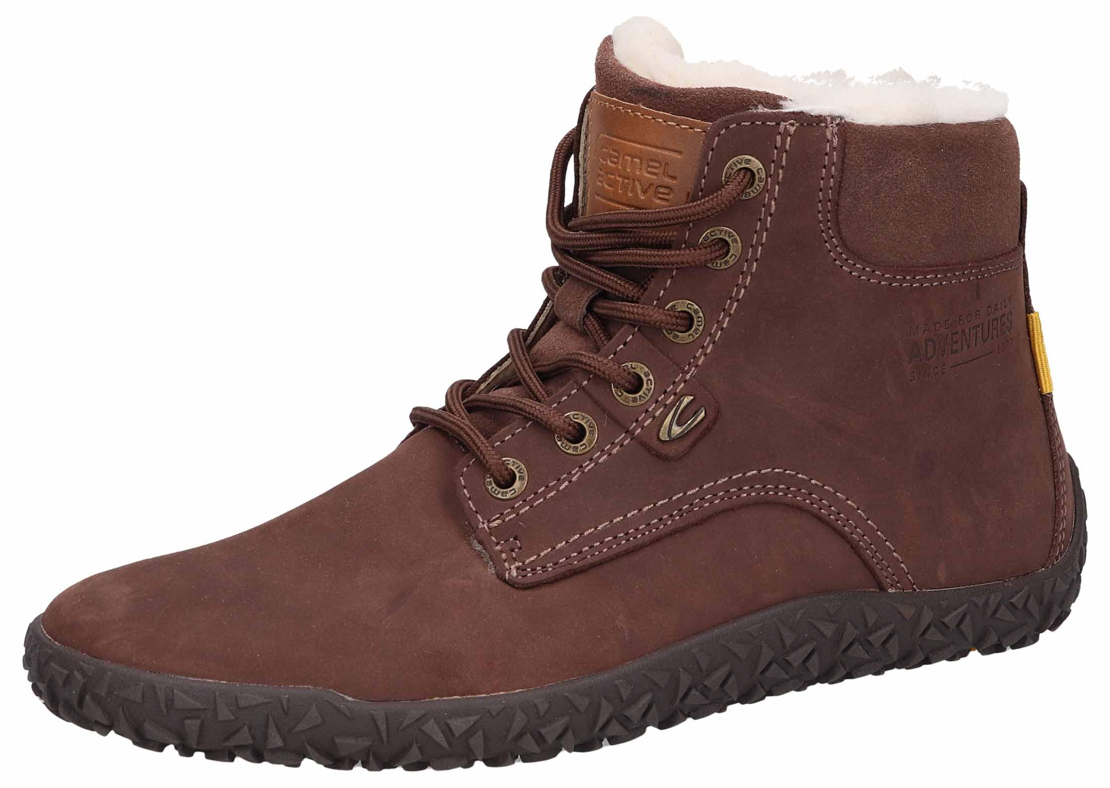 camel active Damen Gefütterter Schnürschuh mit Gummisohle