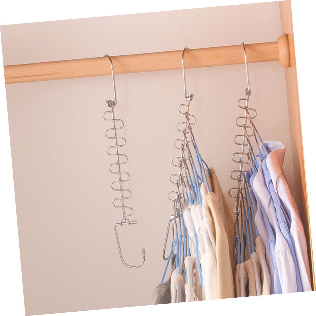 CHILDWEET Multi Functional Space Saving Hanger Organizer for Shirts Pants Dresses and Coats for Wardrobe Space