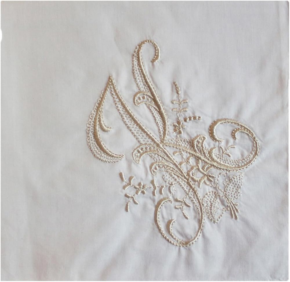 Wren Song Ladies/Womens Handkerchief - White with Monogram - 3 Pack (K)