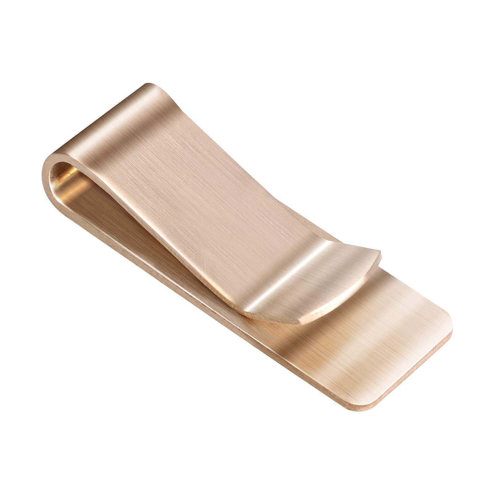 Money Clip Stainless Steel Cards Holder Slim Durable Portable Minimalism Wallet Clips Credit Cards ID Cash Credit Card Holder for Men Women ?Gold?