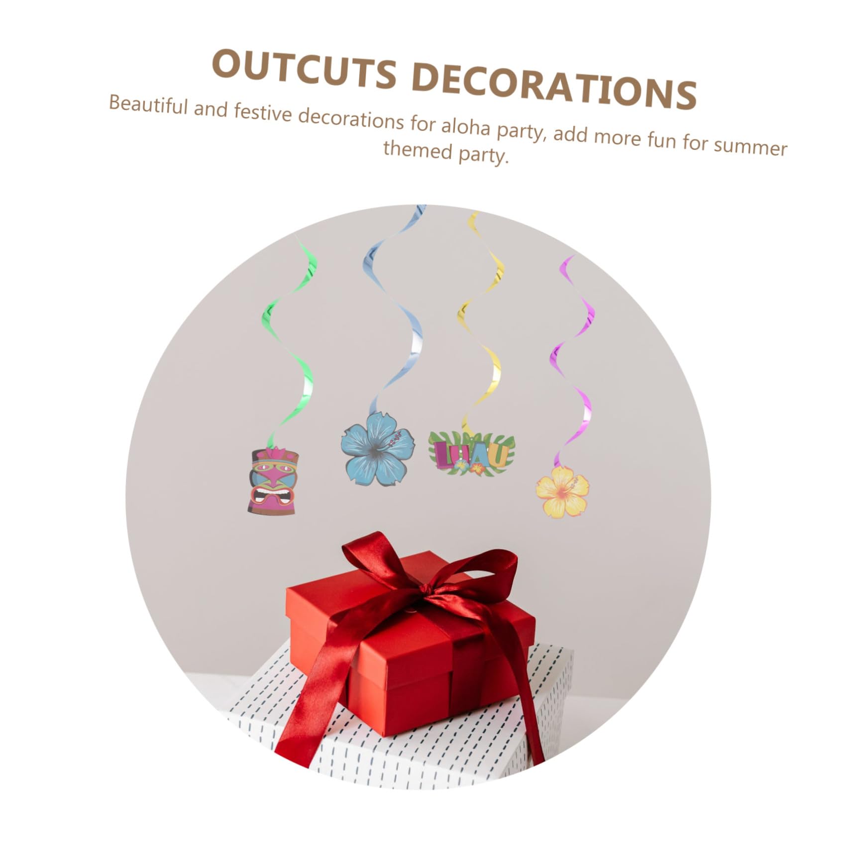 MAGICLULU 60 Pz Decorazioni per Feste Hawaii Decorazioni per Feste estive Decorazioni per Feste Divertenti Decorazioni hawaiane turbinio Appeso Hawaiano Bomboniere per Feste alle Hawaii