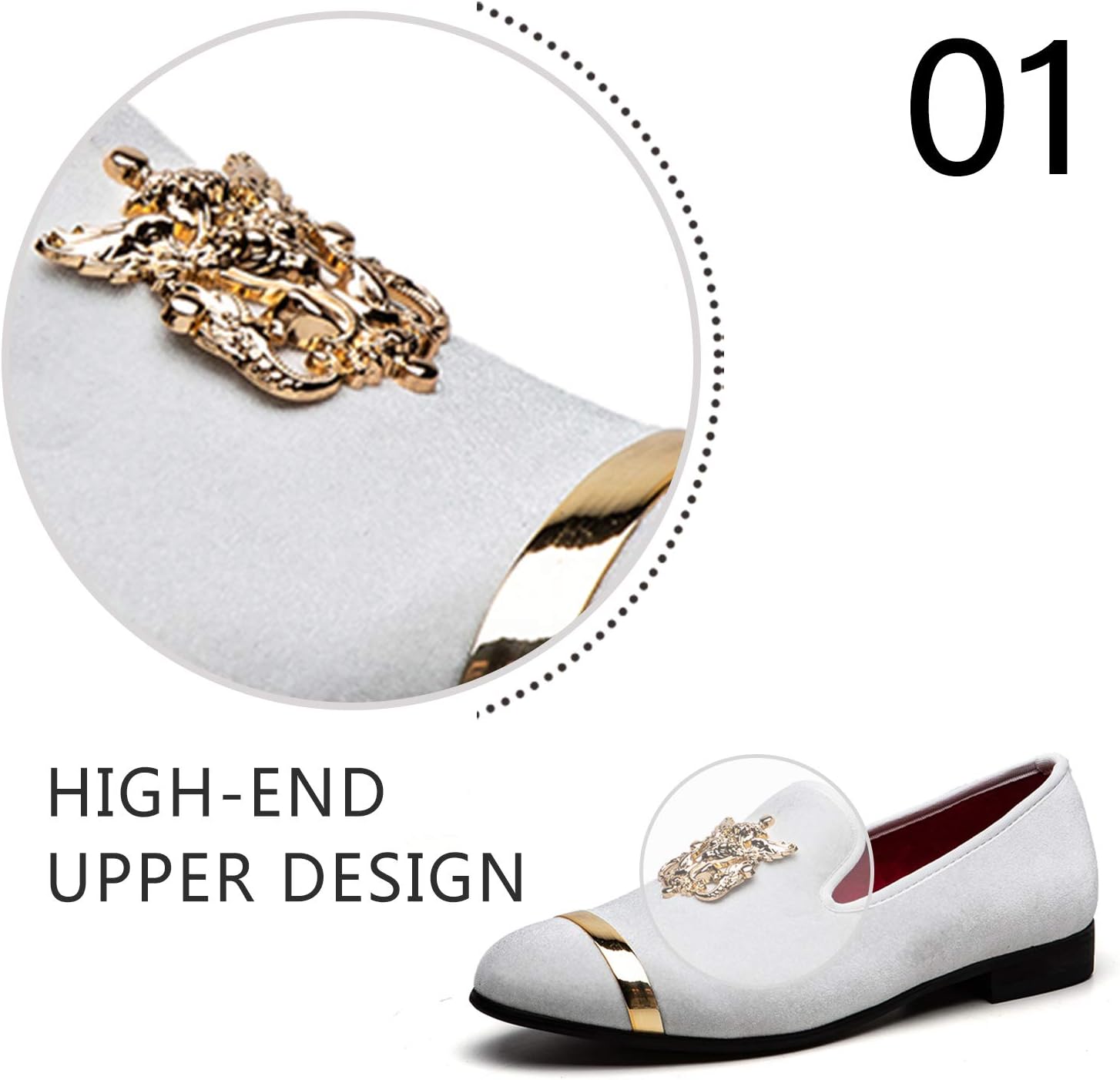 JITAI Men's Penny Slip-On Leather Lined Loafer Luxury Men Shoes - Image 3