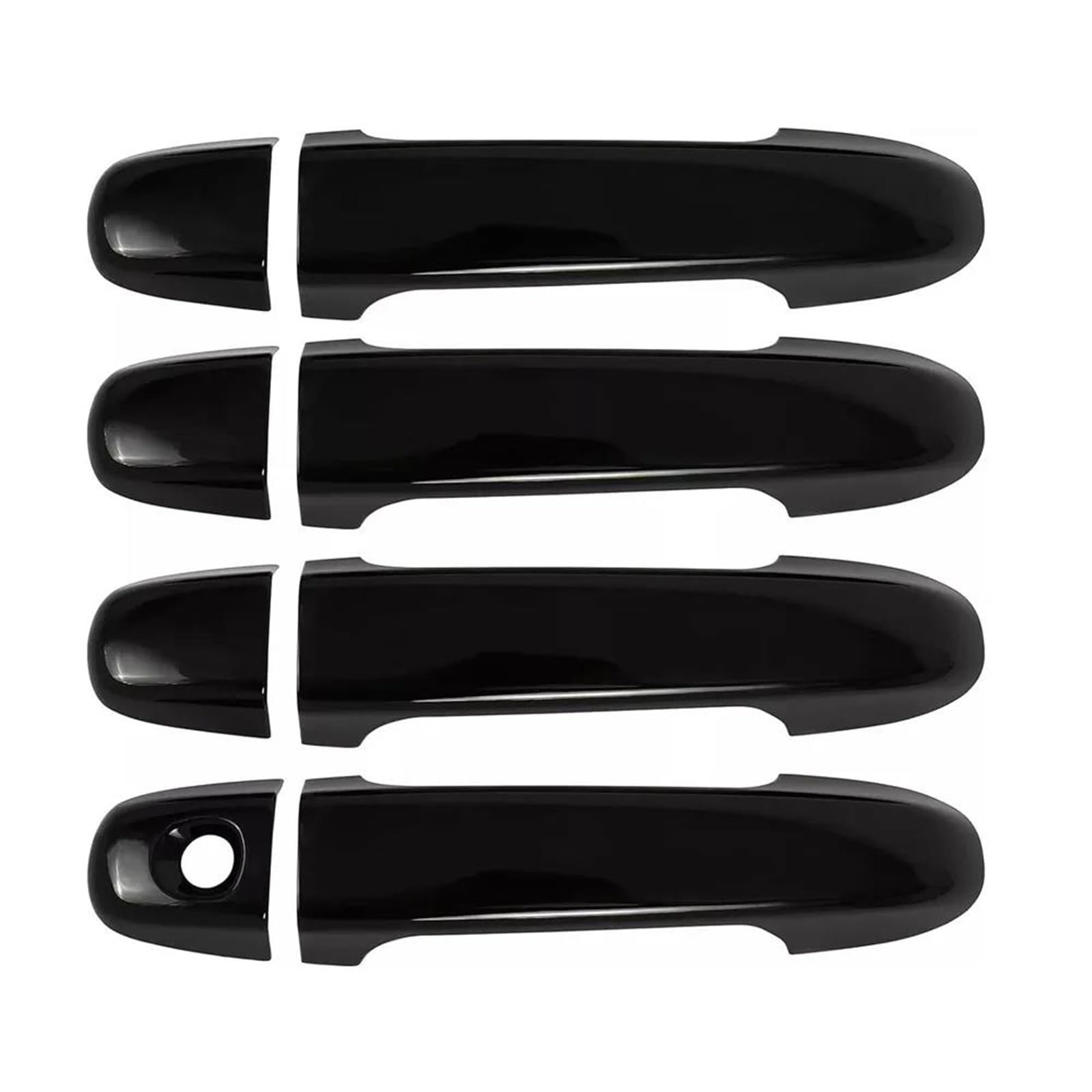 Yytemd Gloss Black Exterior Door Handle Cover Sticker Moulding Trim Car Accessories For Toyota For Camry 2012-2017 Chrome(Gloss Black)