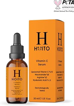 Hoito C Vitamini Serumu 30ml-liposomal Vitamin C% 10 Niacinamide% 8 Arginine% 2 Ha% 1,5