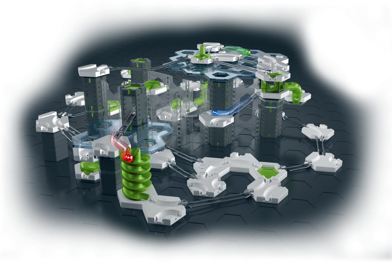 Ravensburger - GraviTrax Pro - Starter Set Drop'N'Roll 184 pièces - Circuit à Billes - Jeu de Construction créatif - Parcours de Billes à Construire - Dès 8 Ans - Version française - 27463