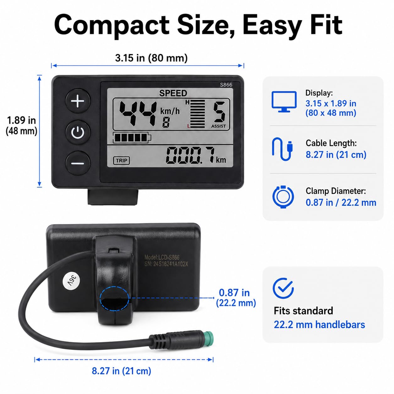 ◉J⑧1002 未使用電動自転車 モーターコントローラー ディスプレイ二個まとめ Amazon.co.jp: 電動自転車用LCDディスプレイ、電動自転車 S866 LCD