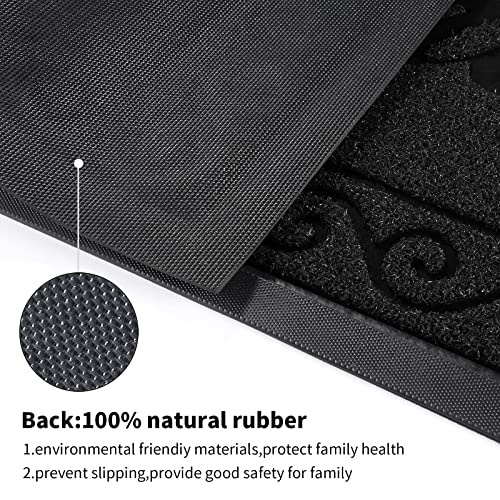 Yimobra welcome door mat, Heavy Duty Sturdy Front Mats for Home Entrance Outdoor Indoor,Non Slip Backing - Image 3