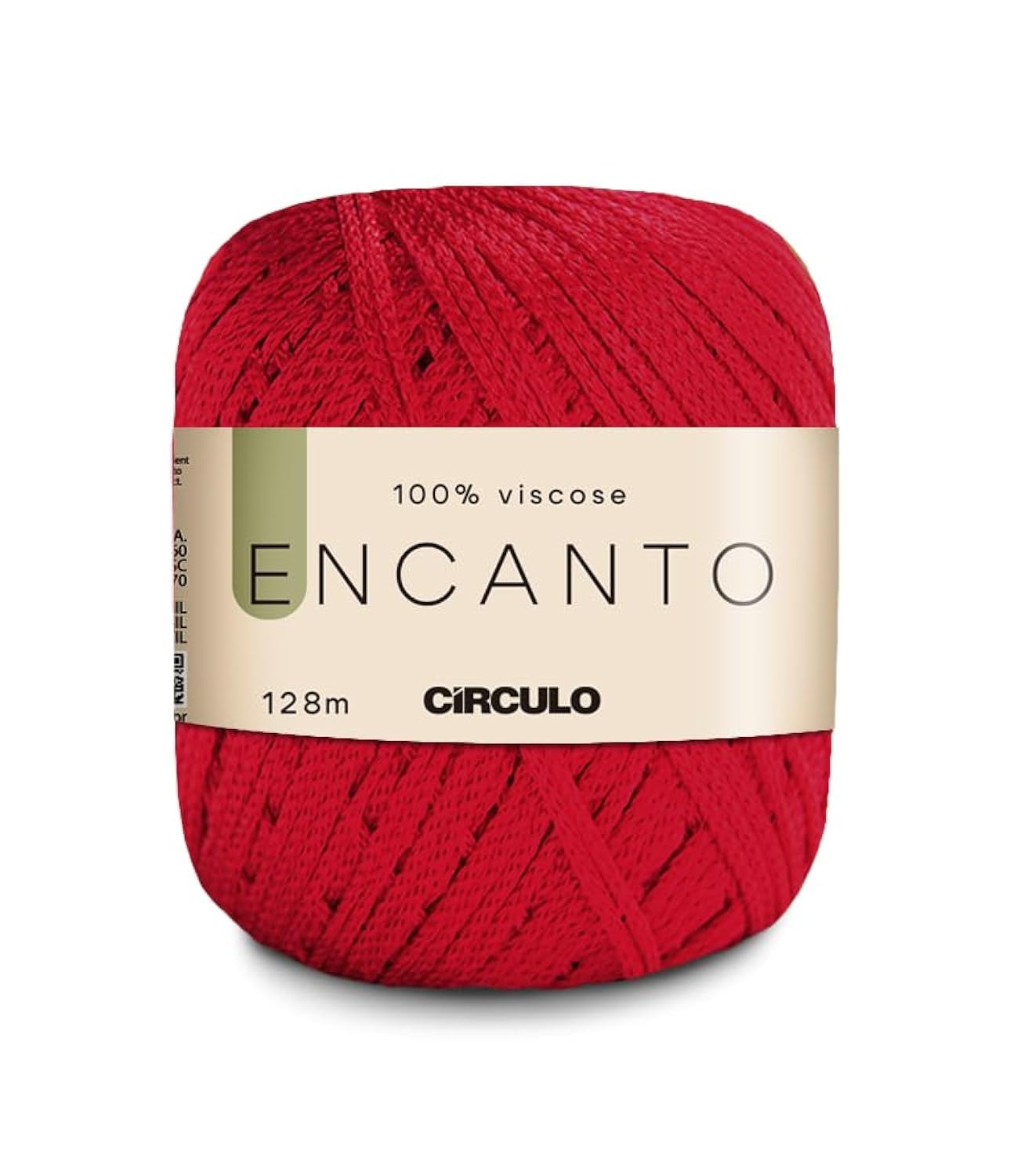 CIRCULO Encanto Yarn 100% Viscose - Luxury & Shine - Light Worsted Weight Yarn - 140 yds, 3.52 oz - Color 3528 - Carmine — image 1