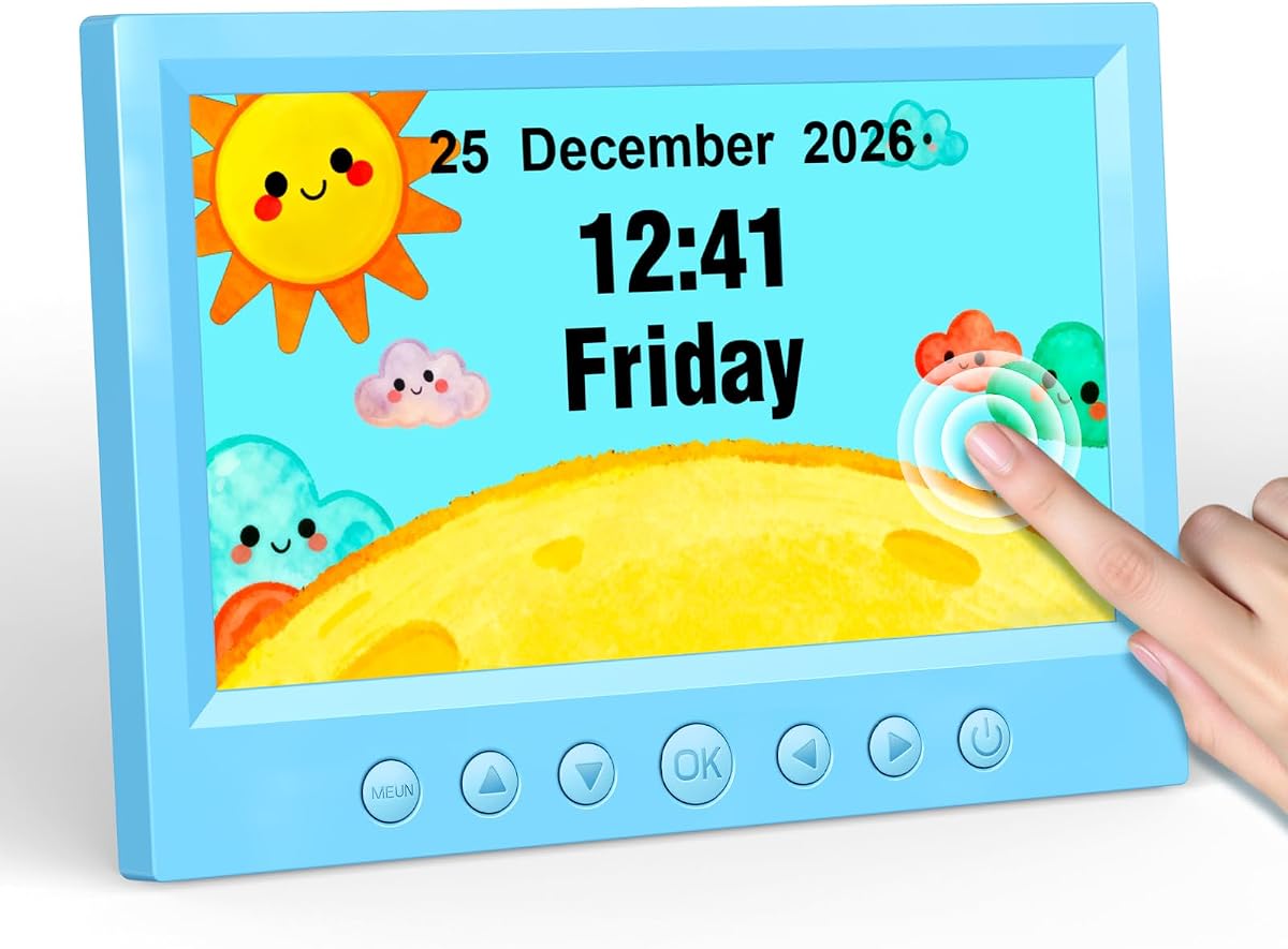 Kids Digital Alarm Clock with 7 Touchscreen