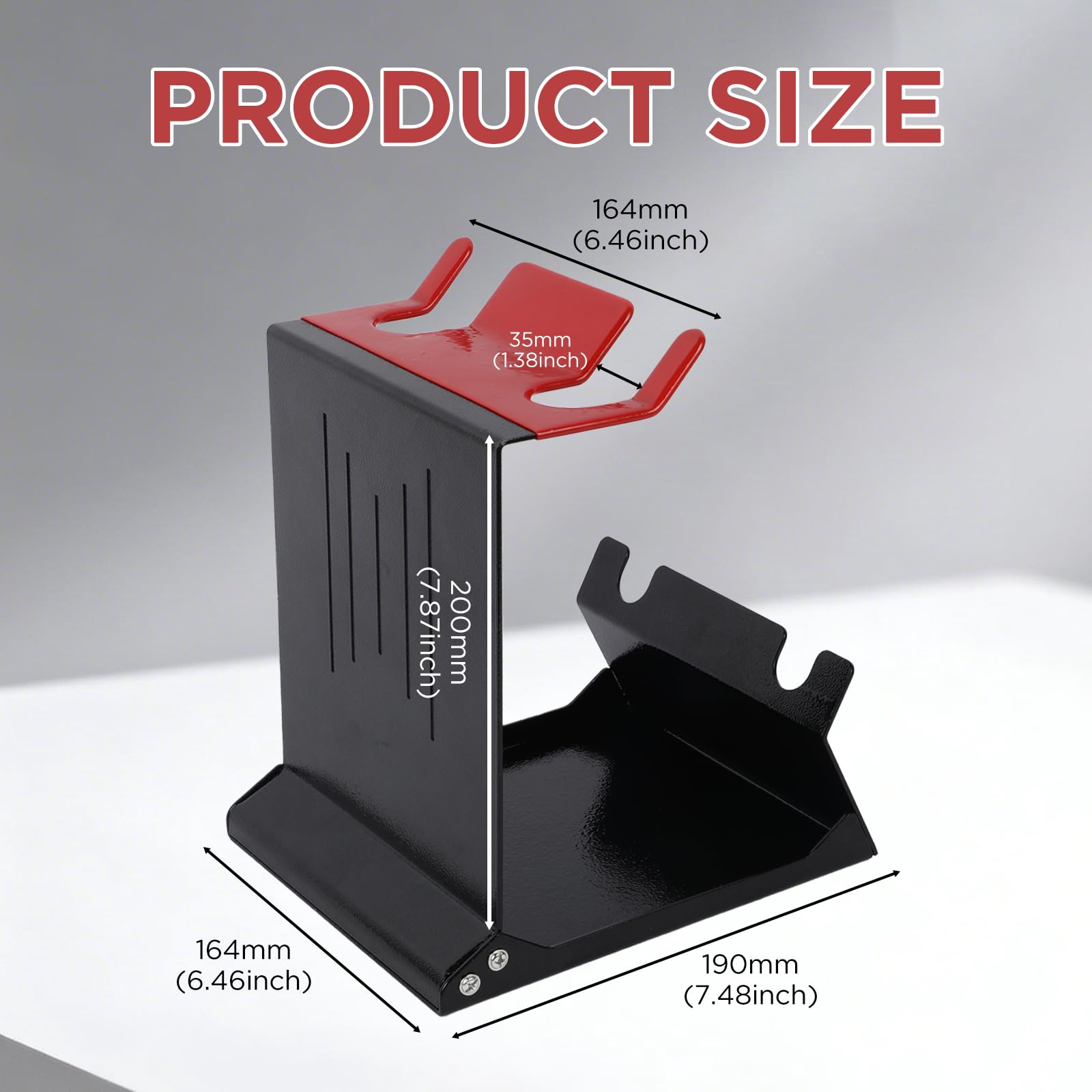 LUTIFIX Pistolas de pintura y accesorios, soporte para pistola de pintura en aerosol de alimentación por gravedad, soporte para pistola de pulverización de pintura para banco de trabajo/mesa/estación - 2