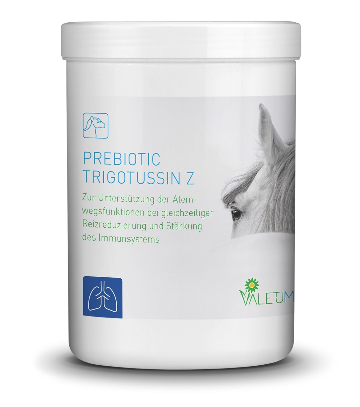 PREBIOTIC TRIGOTUSSIN Z, 500 g, Ergänzungsfutter für Pferde zur Unterstützung der Atemwegsfunktionen, wirkt reizlindernd, von Pferdekliniken und Tierärzten empfohlen